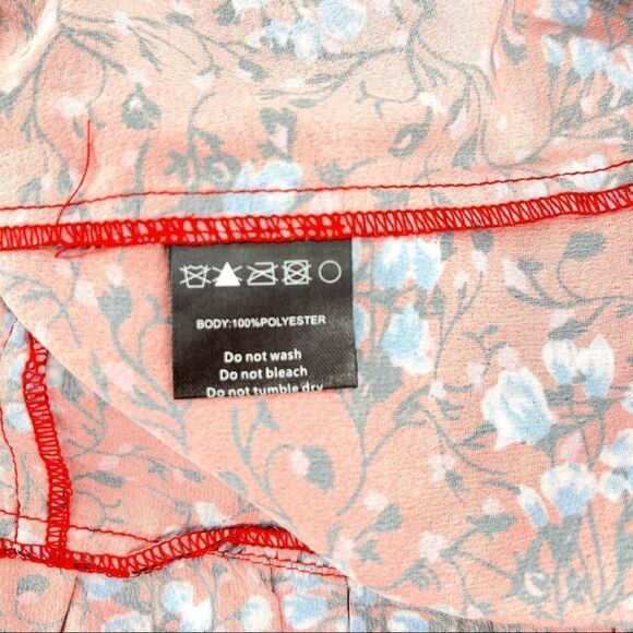 Nightwalker Elsa Mini Dress Floral Peplum small - Picture 6 of 12